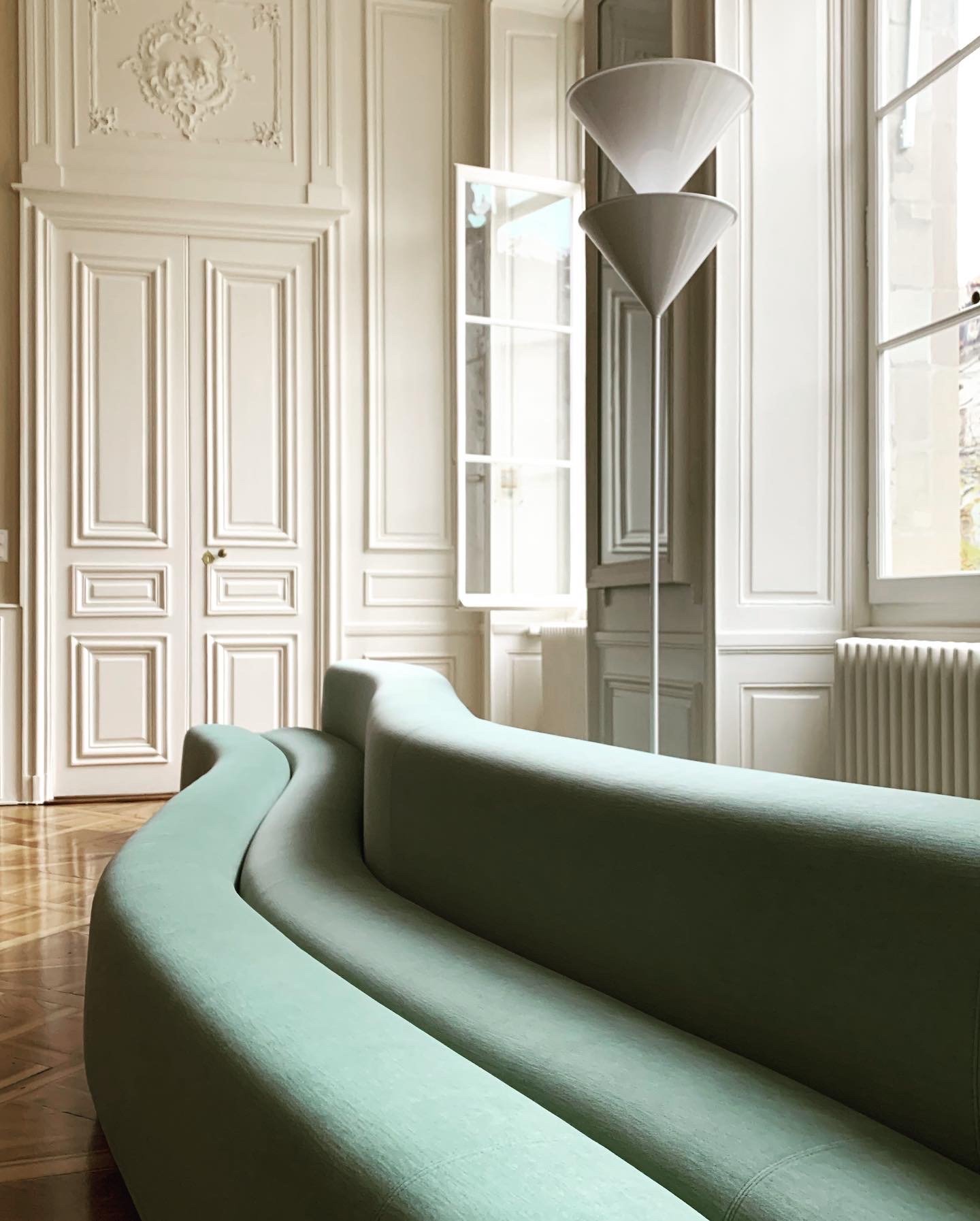 Pierre Paulin Osaka Sofa In Celadon Complete Works Pierre Paulin Osaka Sofa In Celadon